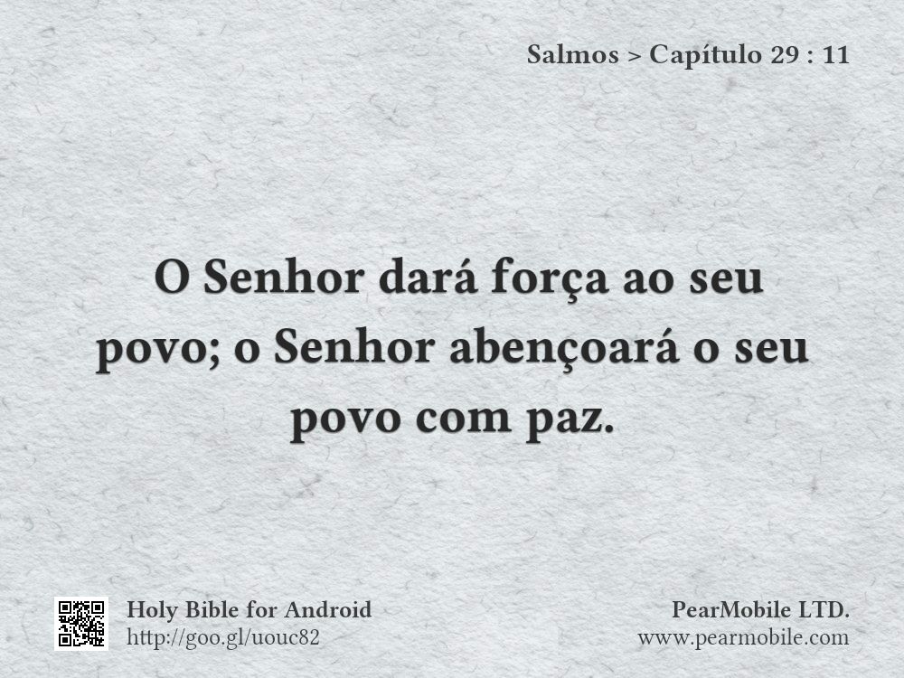 Salmos, Capítulo 29:11